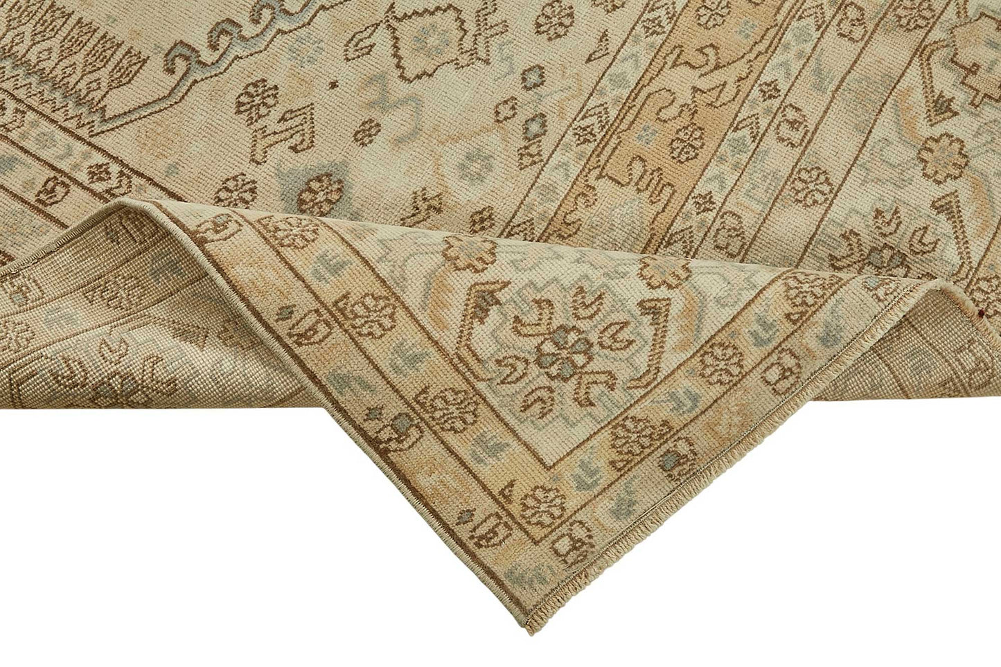 5x8 Beige Handmade Oriental Rug - 50011