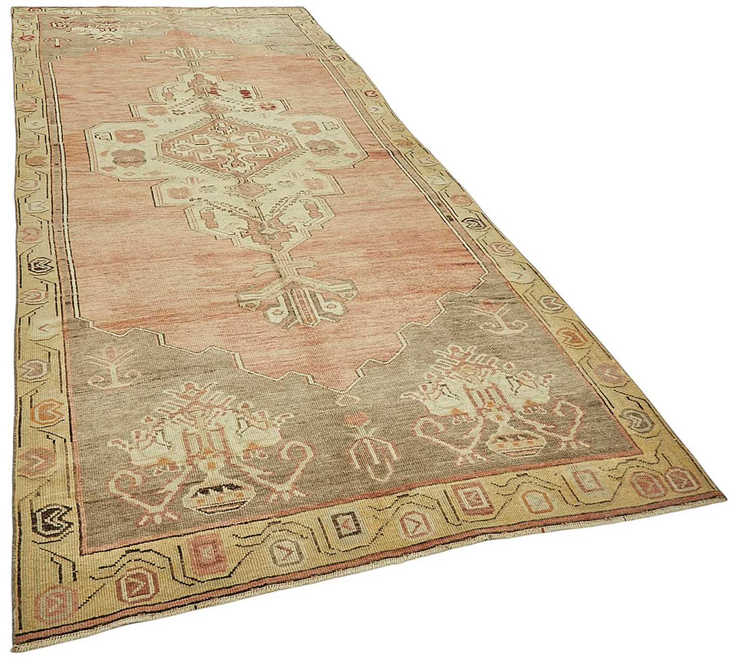 5x11 Beige Handmade Oriental Rug - 50016