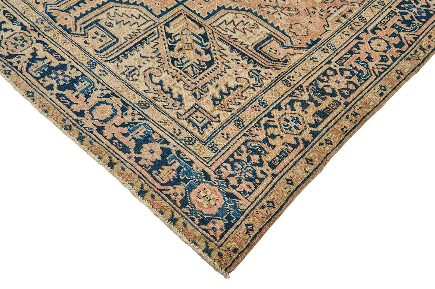 7x10 Antique Persian Heriz Rug - 50032