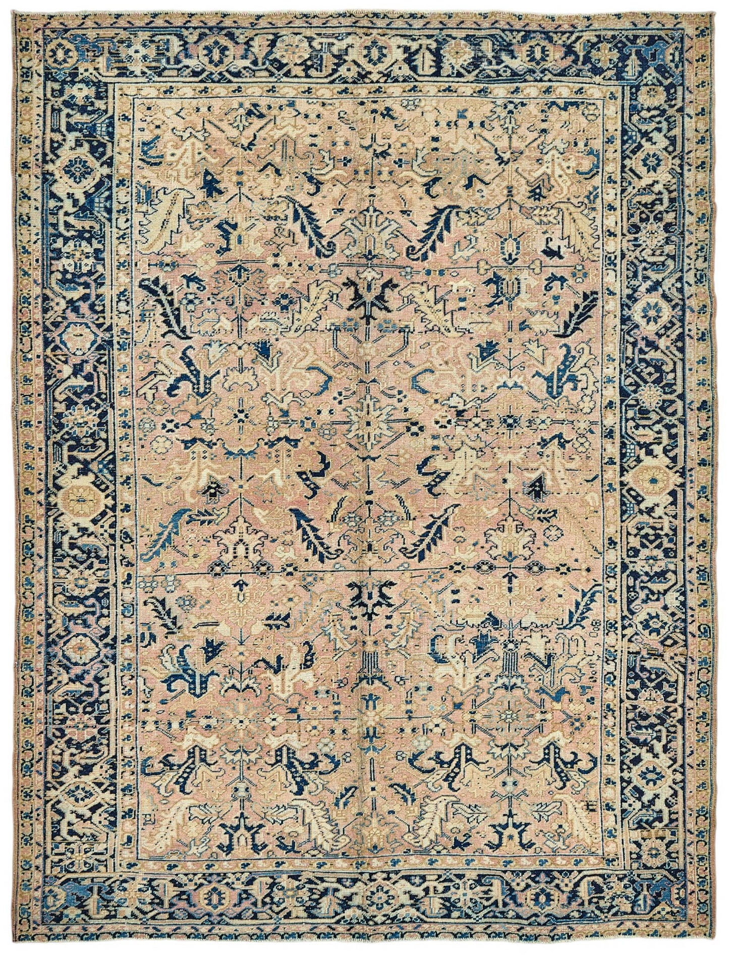 8x11 Vintage Persian Heriz Rug - 50034