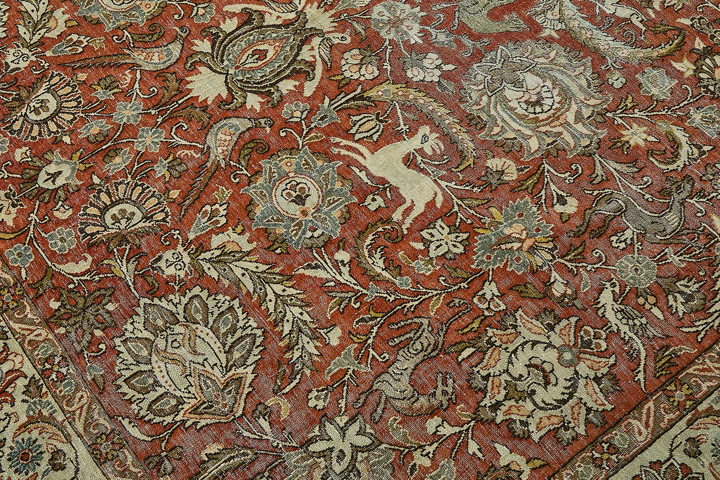 8x11 Vintage Persian Kashan Rug - 50037