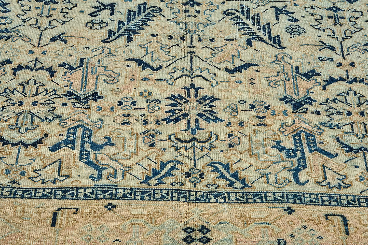 7x10 Vintage Persian Heriz Rug - 50040