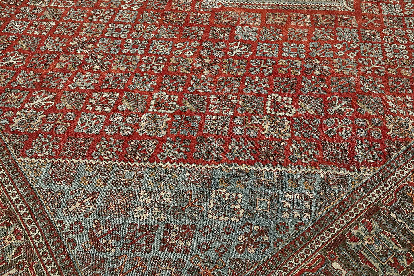 11x14 Beige Antique Persian Joshagan Rug - 50051