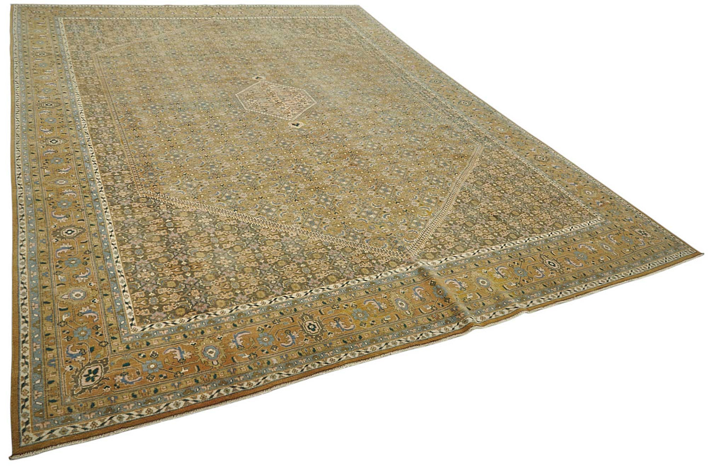 10x13 Antique Tabriz Mahi Rug - 50056