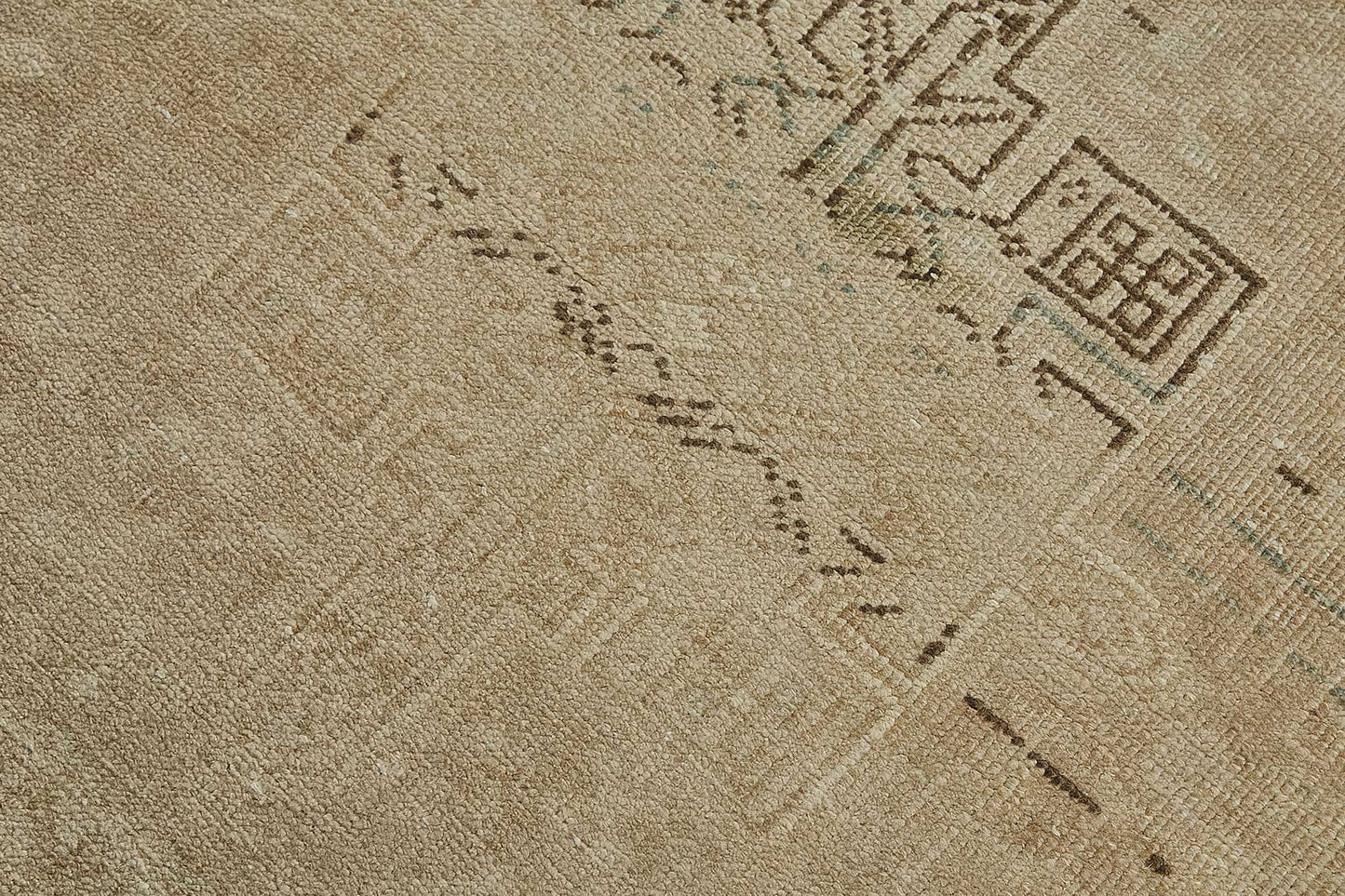 3x14 Antique Persian Heriz Runner Rug - 50057