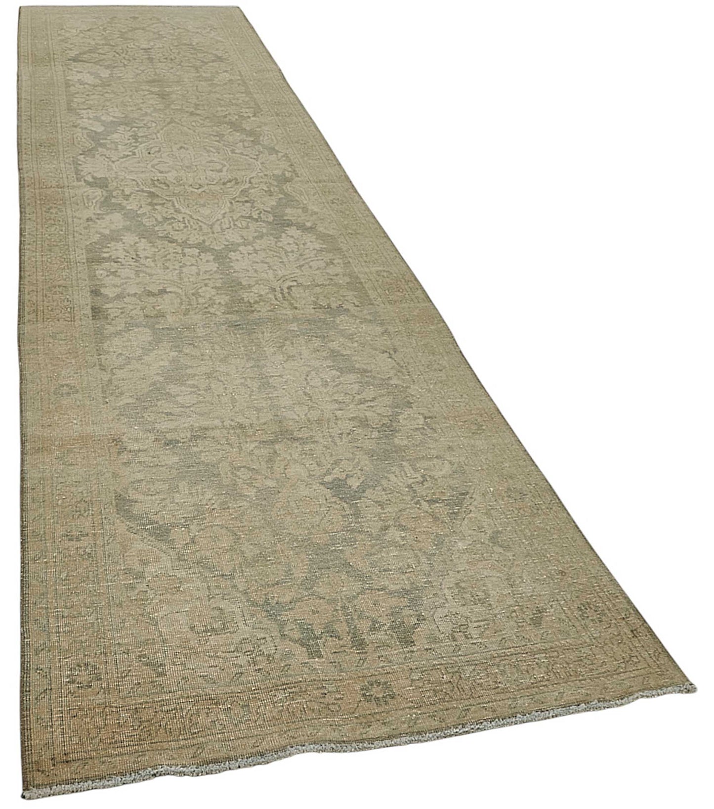 3x14 Antique Persian Kerman Rug - 50062