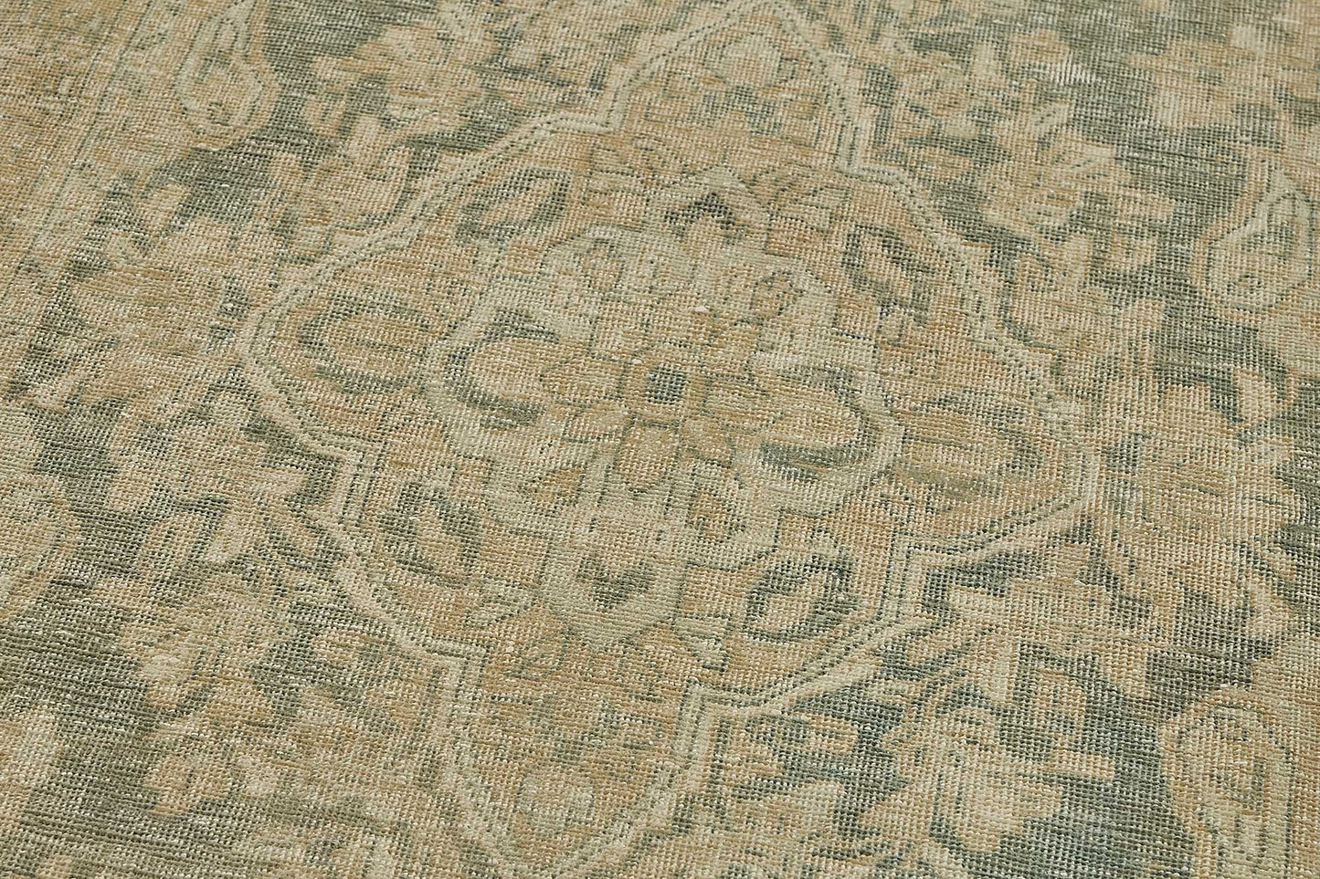 3x14 Antique Persian Kerman Rug - 50062