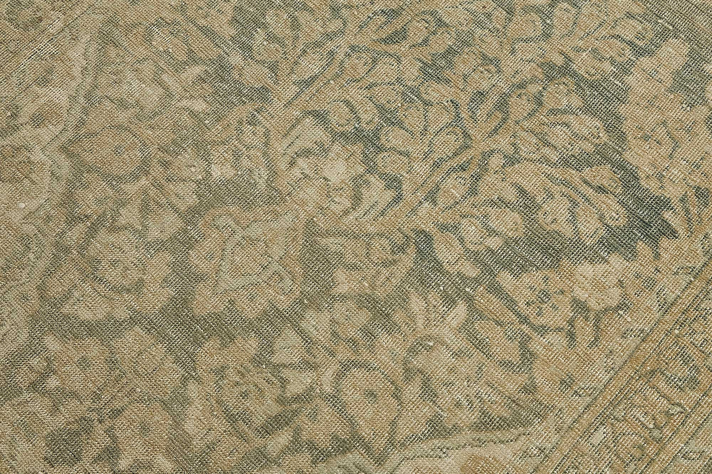 3x14 Antique Persian Kerman Rug - 50062