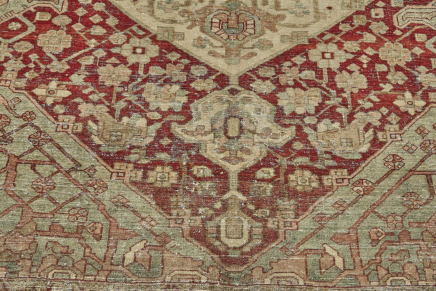 7x9 Antique Persian Heriz Rug - 50076