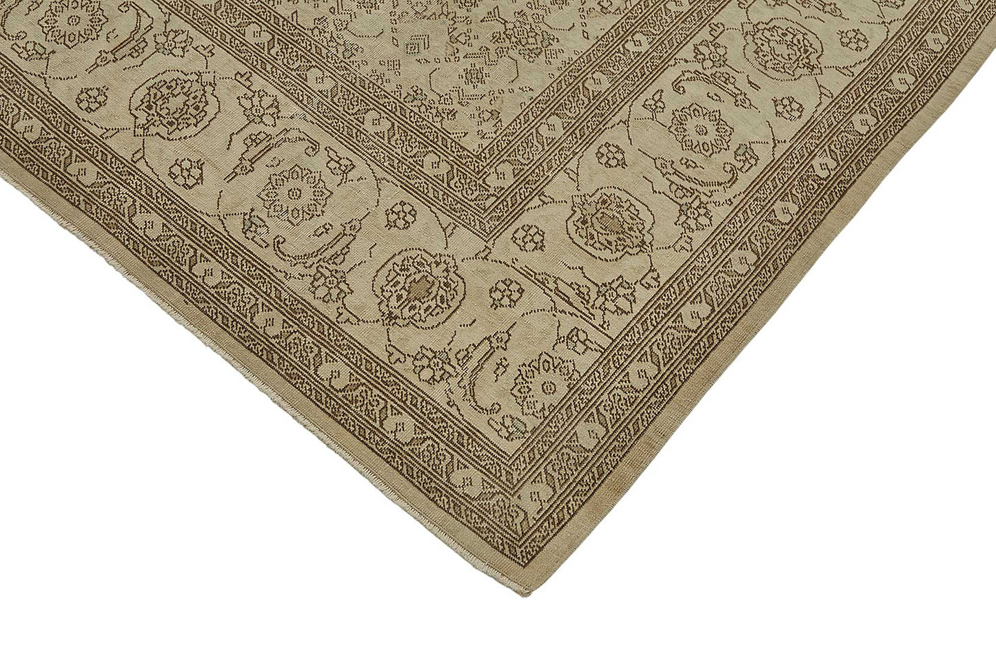 7x10 Antique Persian Tabriz Rug - 50088