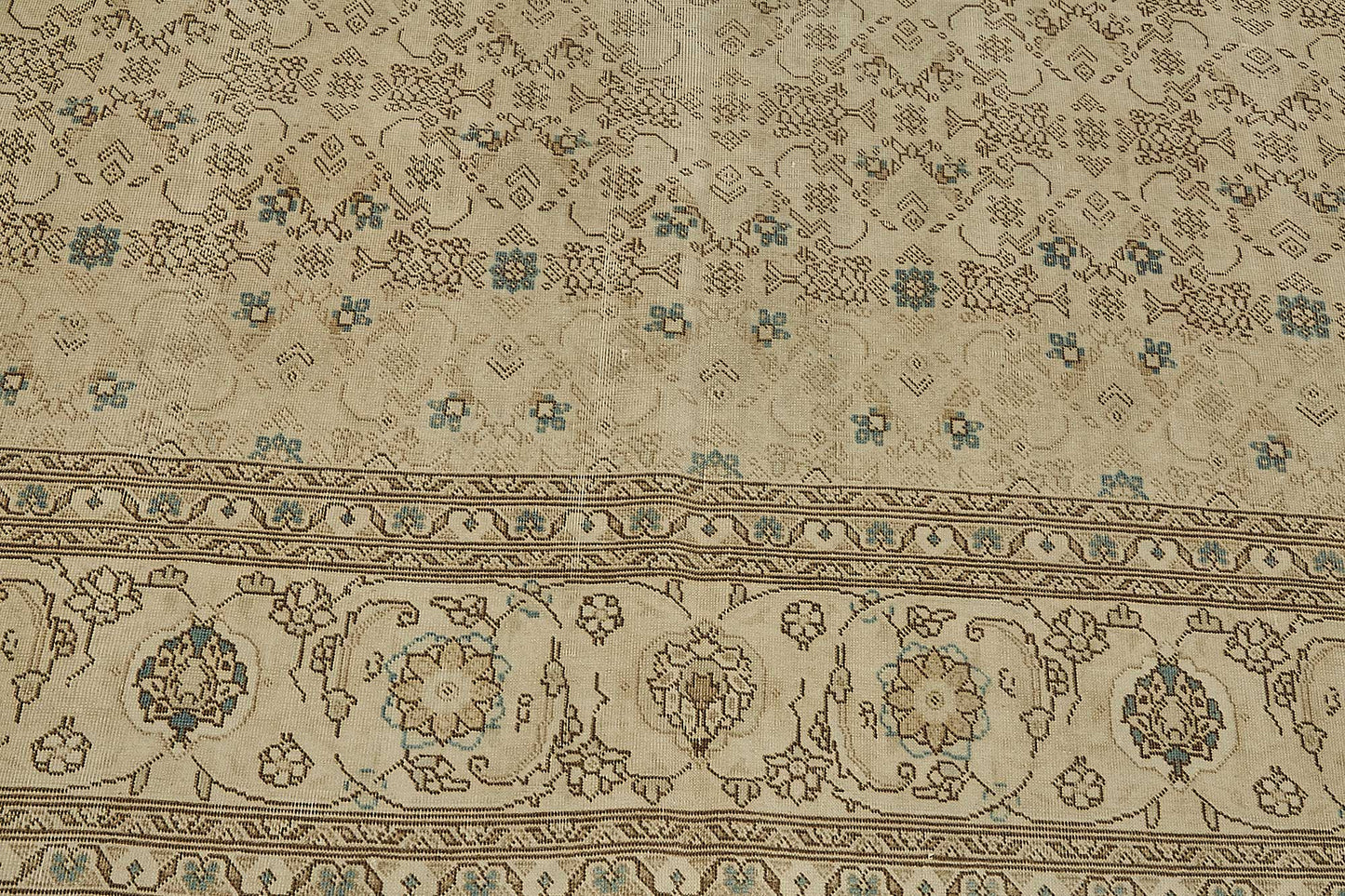 7x10 Antique Persian Tabriz Rug - 50088