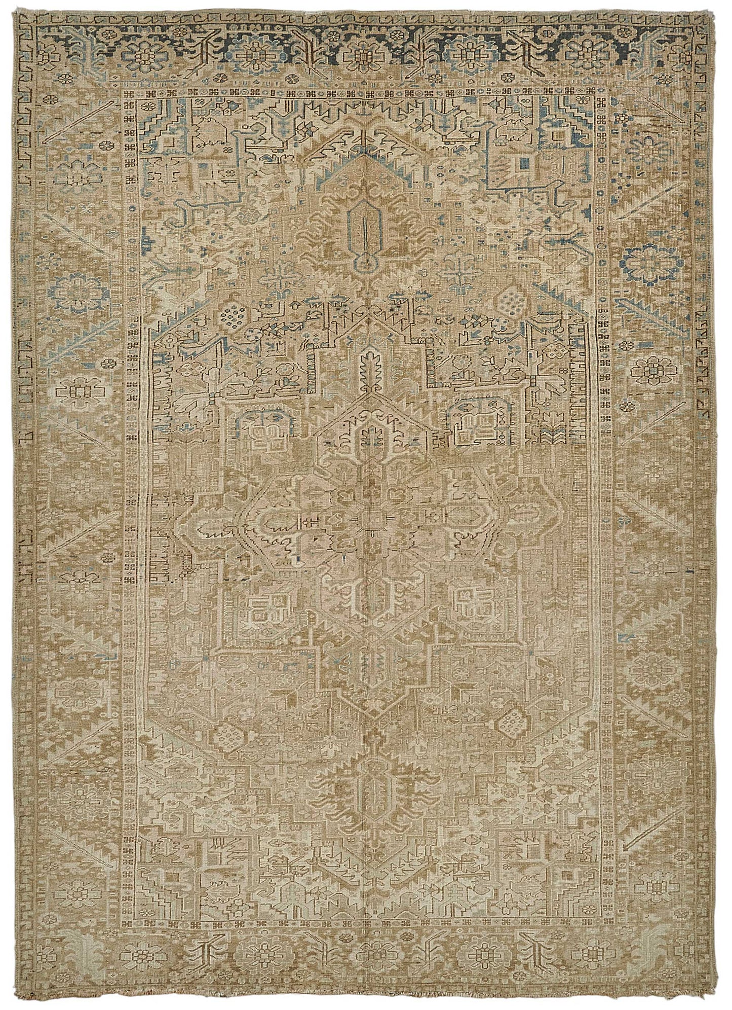 8x12 Antique Persian Heriz Rug - 50091