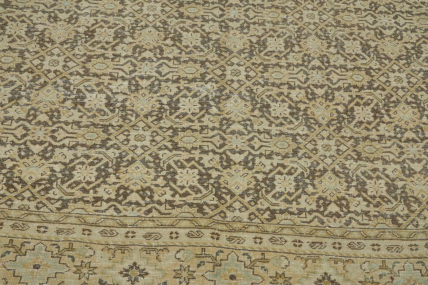 8x10 Antique Persian Tabriz Rug - 50094