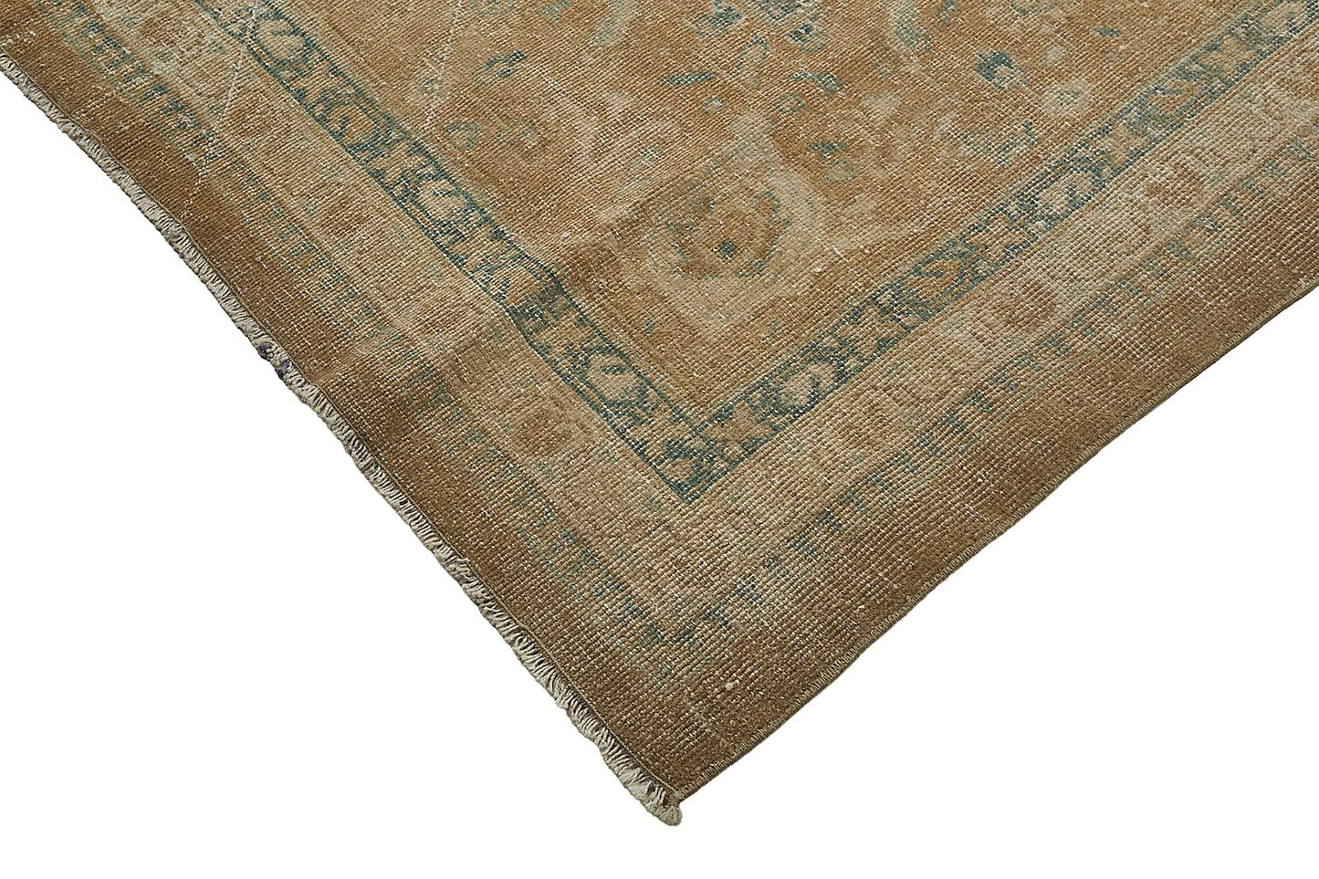 11x14 Beige Antique Persian Tabriz Rug - 50116