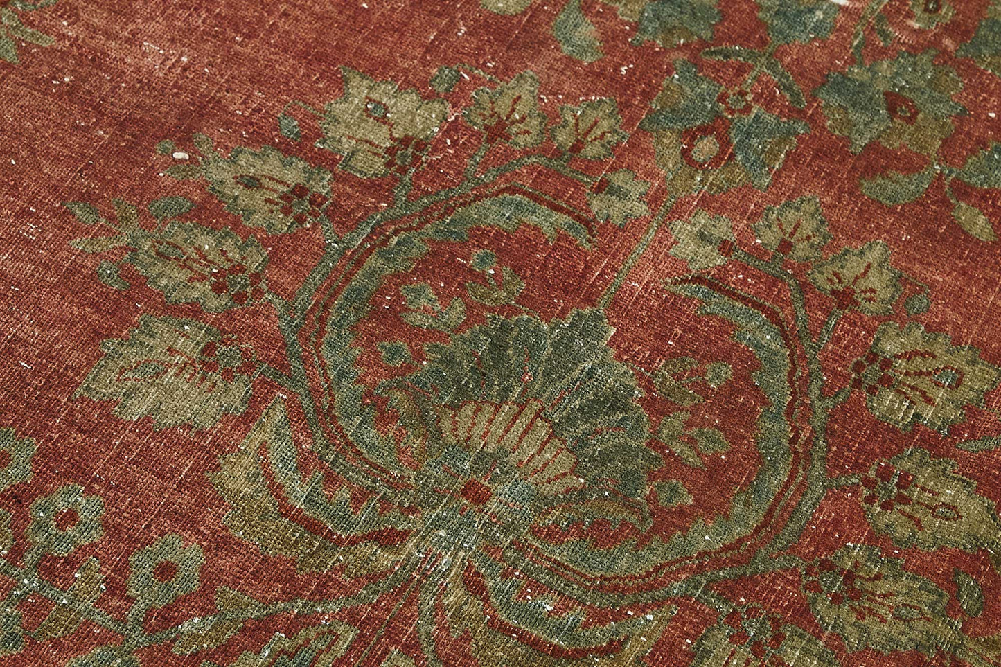 12x21 Beige Antique Persian Saruk Rug - 50117