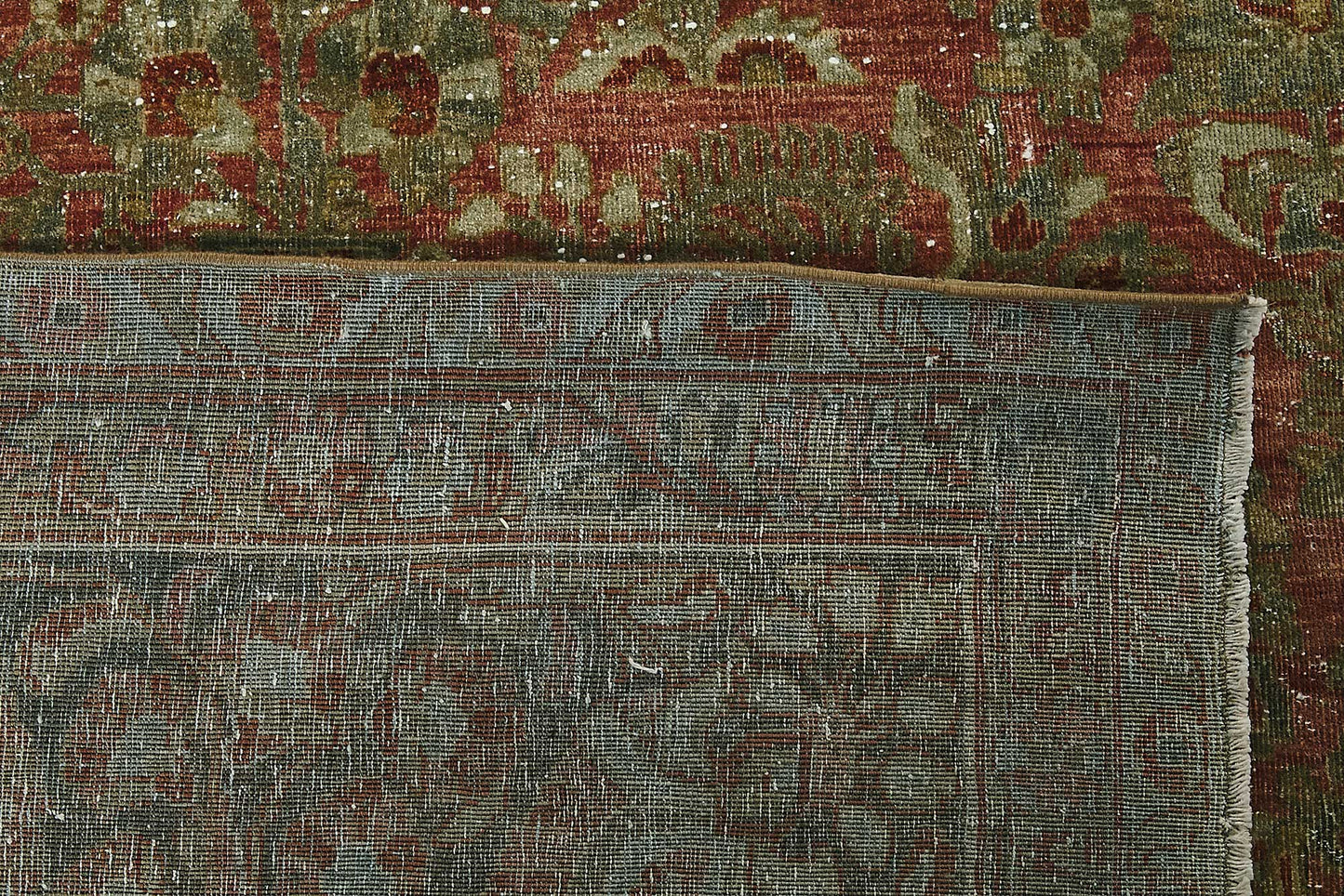 11x19 Beige Antique Persian Saruk Rug - 50120
