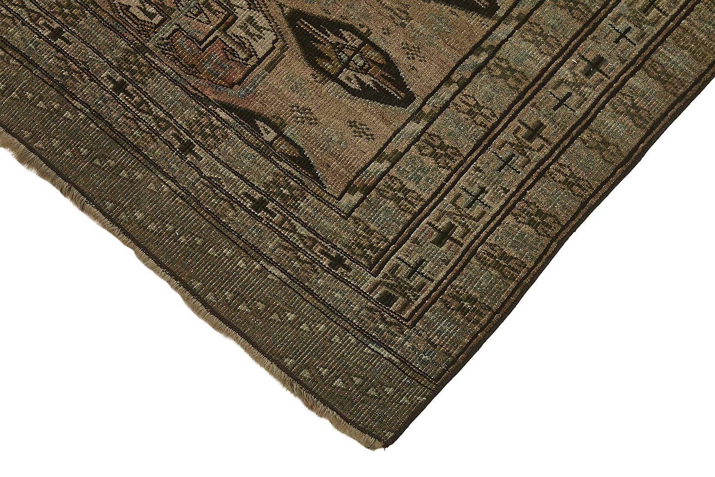 3x4 Beige Antique Ensari Turkmen Rug - 50122