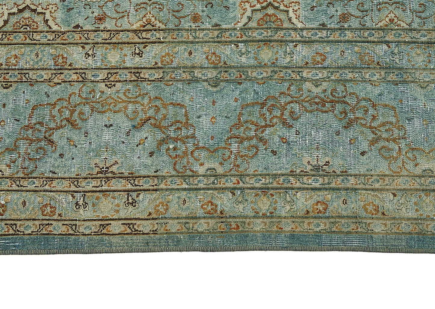 9x13 Blue Antique Persian Mashad Rug - 50128