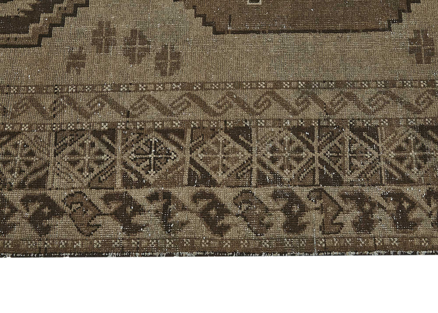 5x13 Beige Antique Ensari Turkmen Rug - 50133