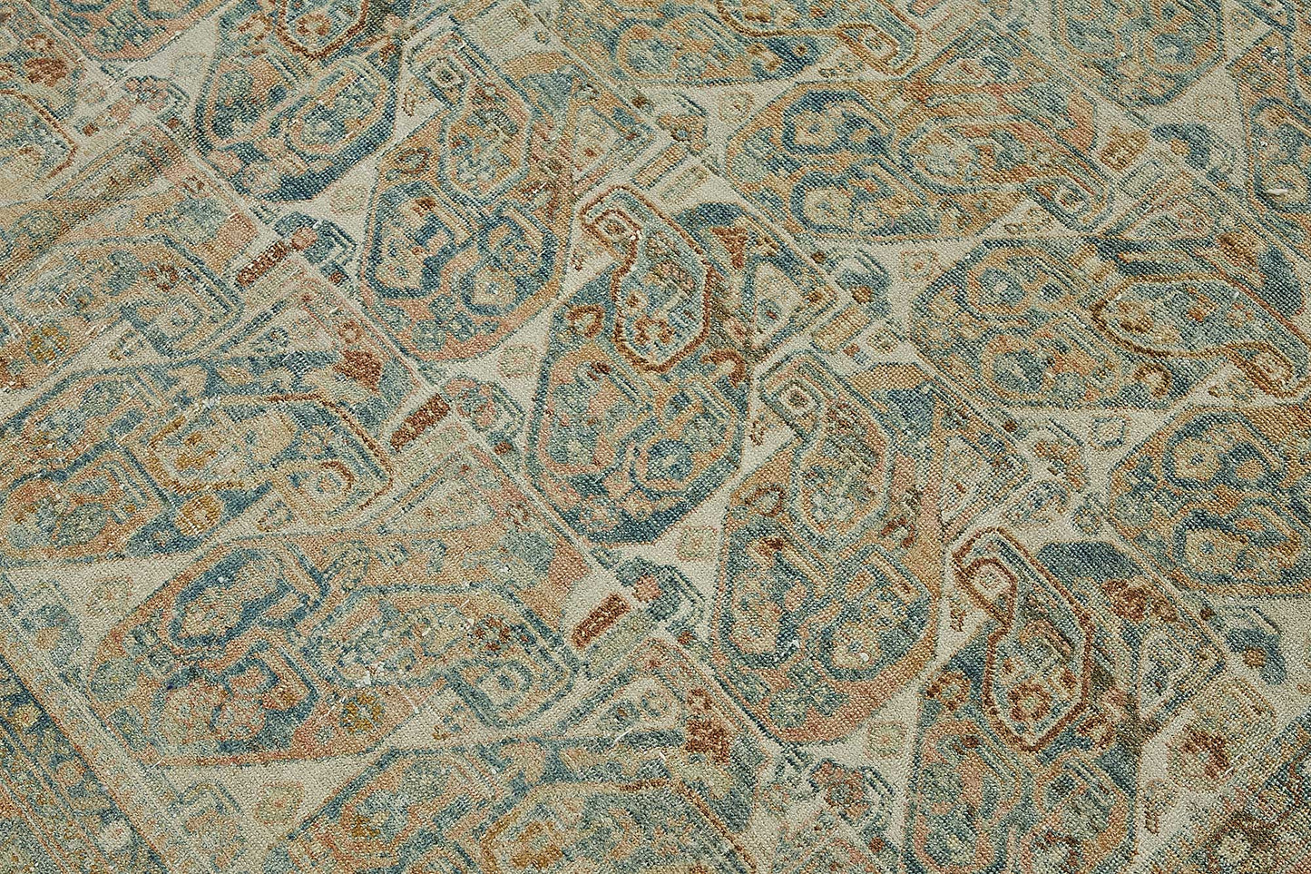 7x9 Beige Antique Persian Shiraz Rug - 50137