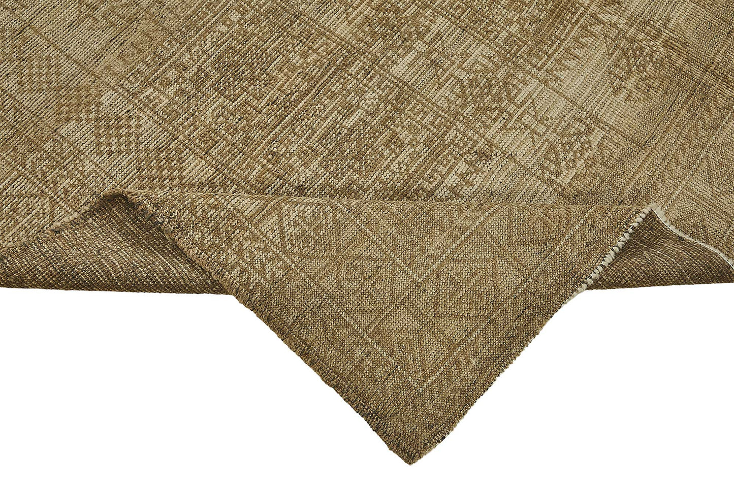 6x8 Beige Antique Afghan Kunduz Rug - 50138