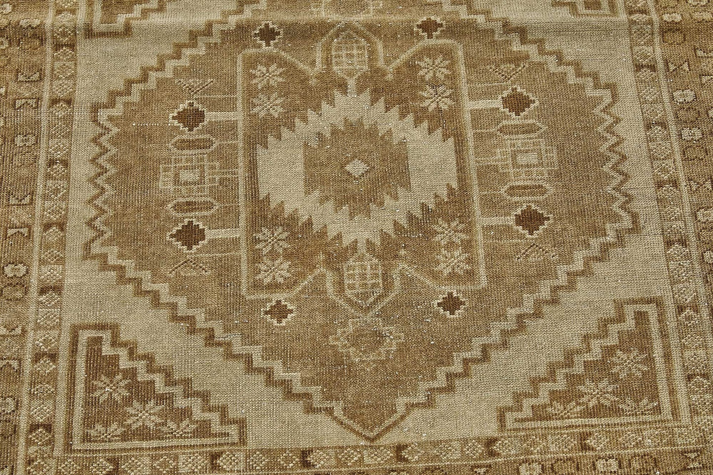 4x10 Beige Antique Afghan Ensari Rug - 50143