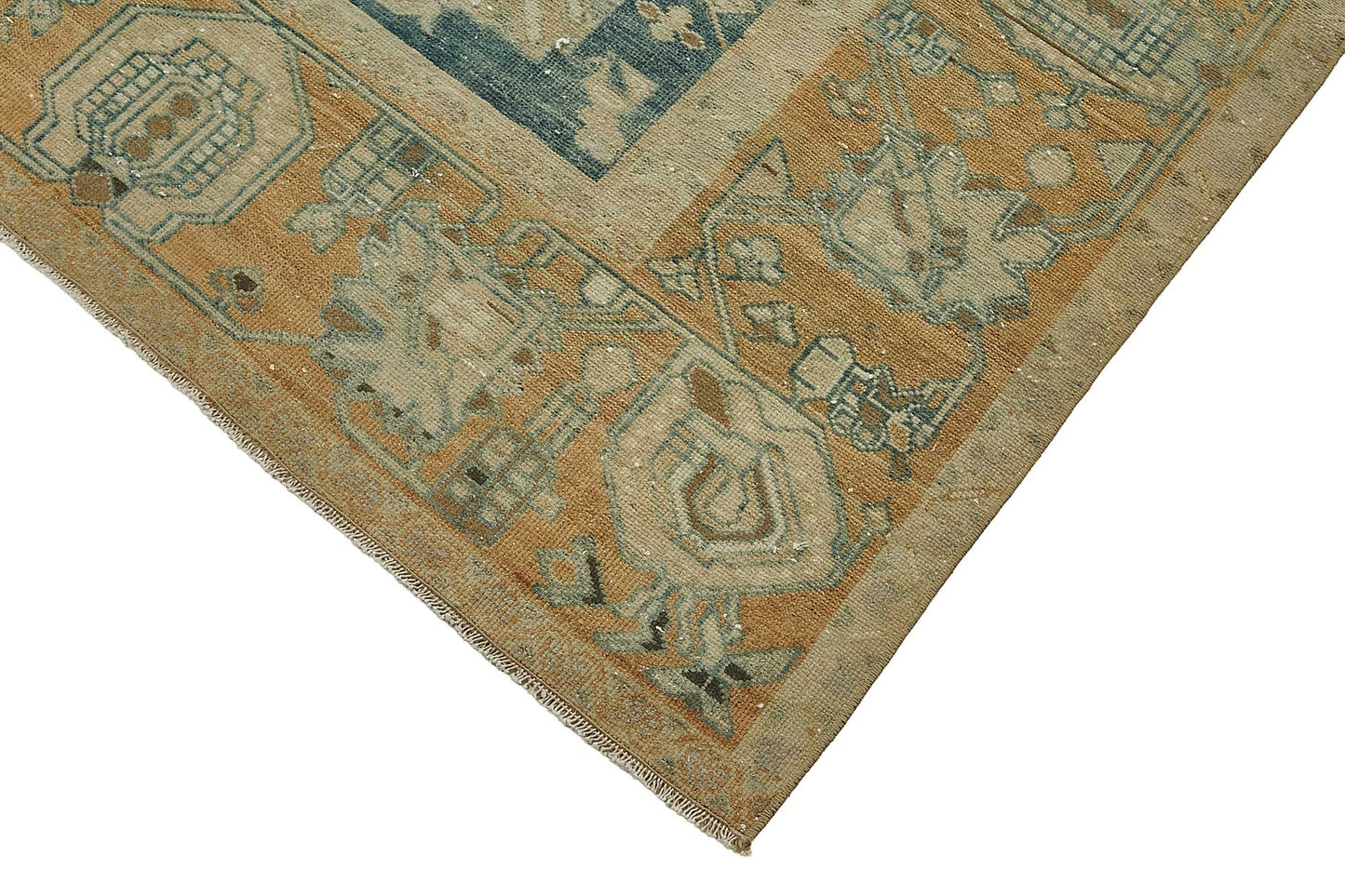 7x10 Beige Antique Persian Bakthiari Rug - 50145