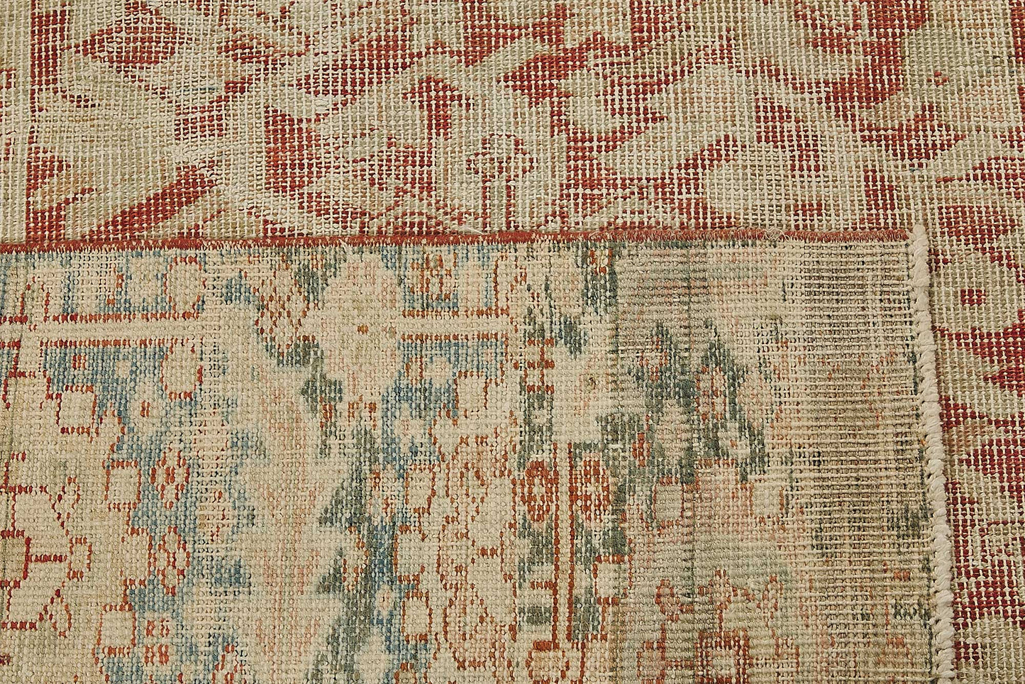 8x11 Beige Antique Persian Heriz Rug - 50147
