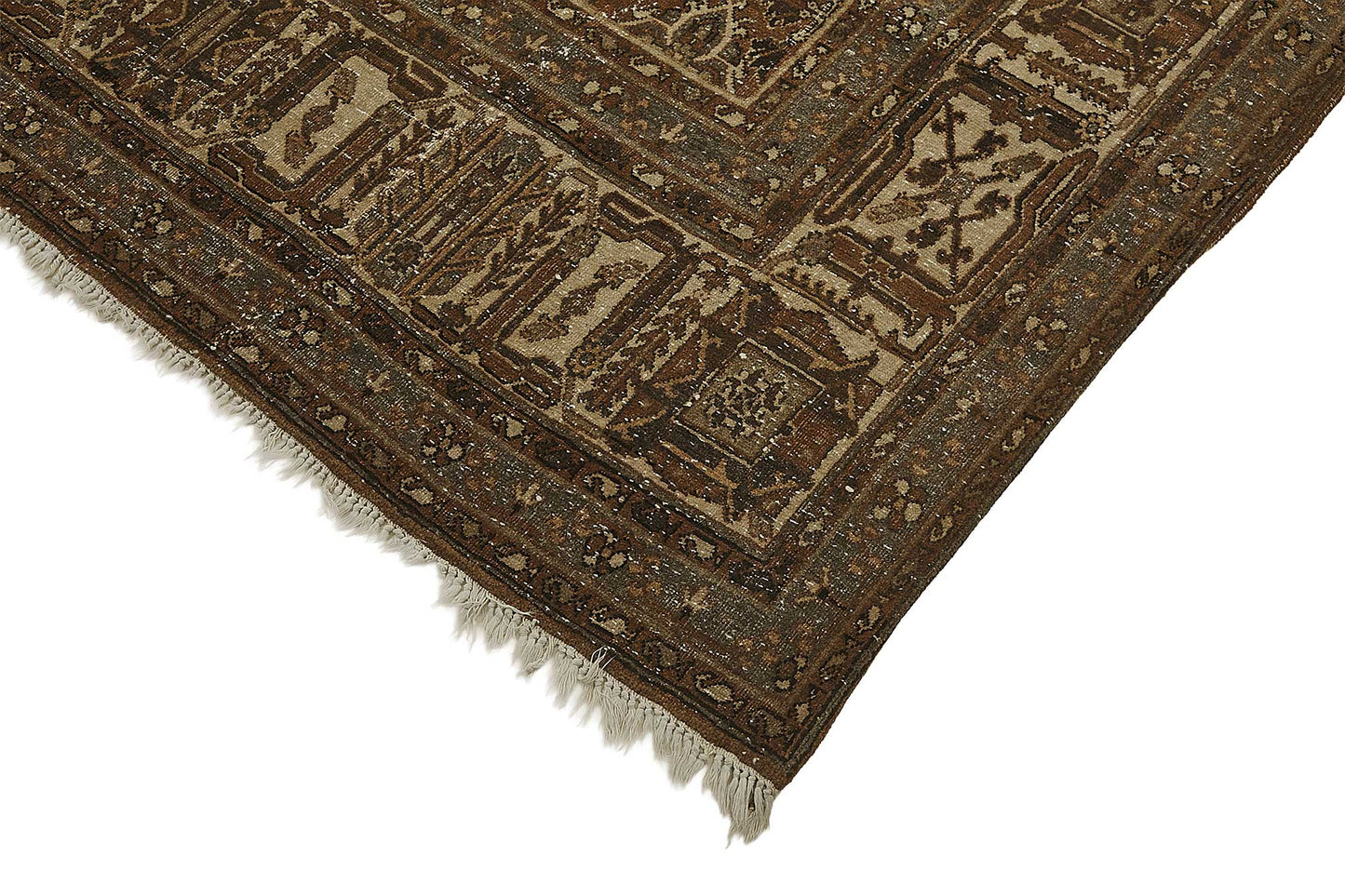 8x11 Beige Antique Persian Joshagan Rug - 50151