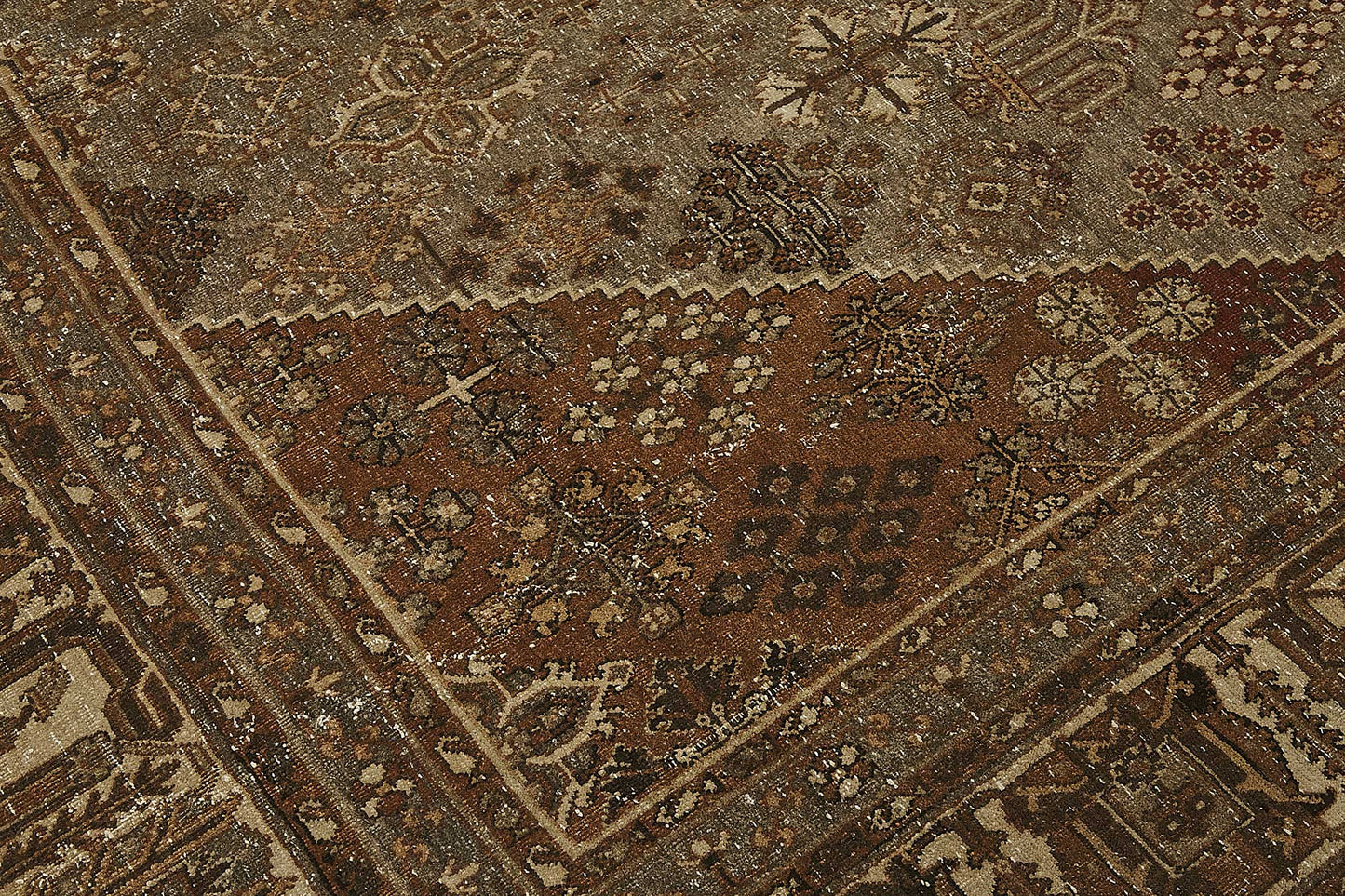 8x11 Beige Antique Persian Joshagan Rug - 50151