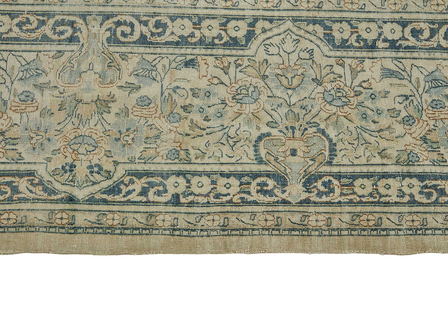 11x16 Beige Antique Persian Tabriz Rug - 50157