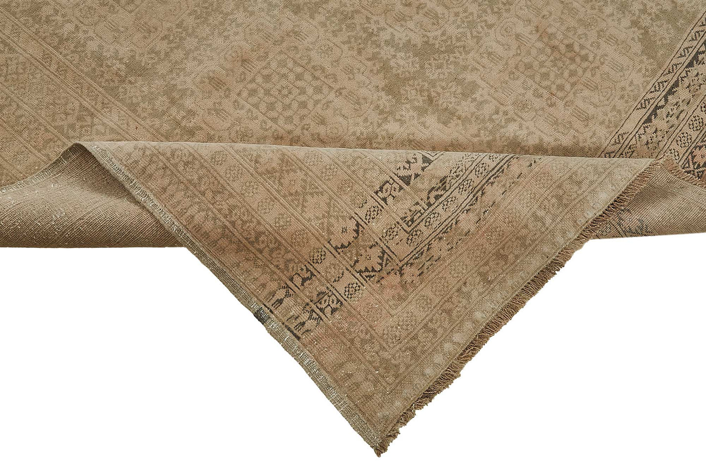 7x9 Beige Vintage Large Area Rug - 50165