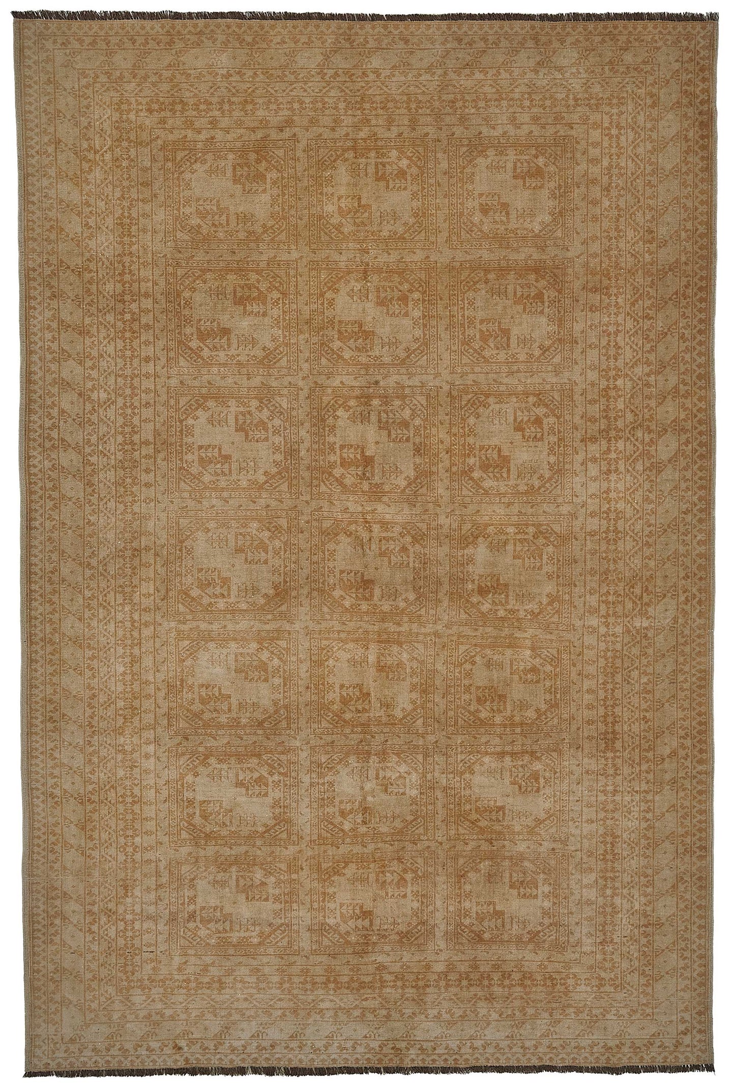 7x10 Beige Vintage Large Area Rug - 50168