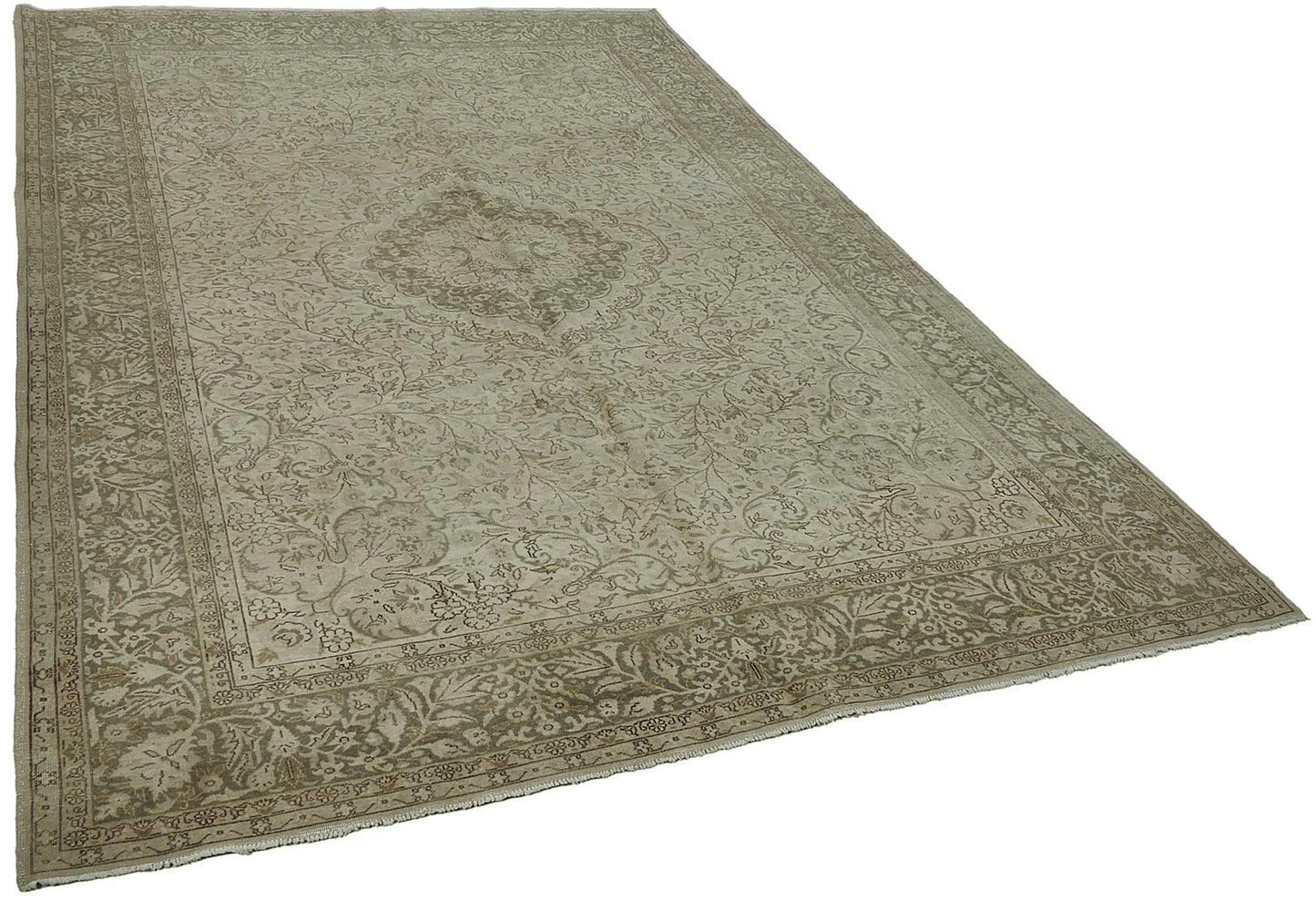 7x10 Beige Vintage Large Area Rug - 50177