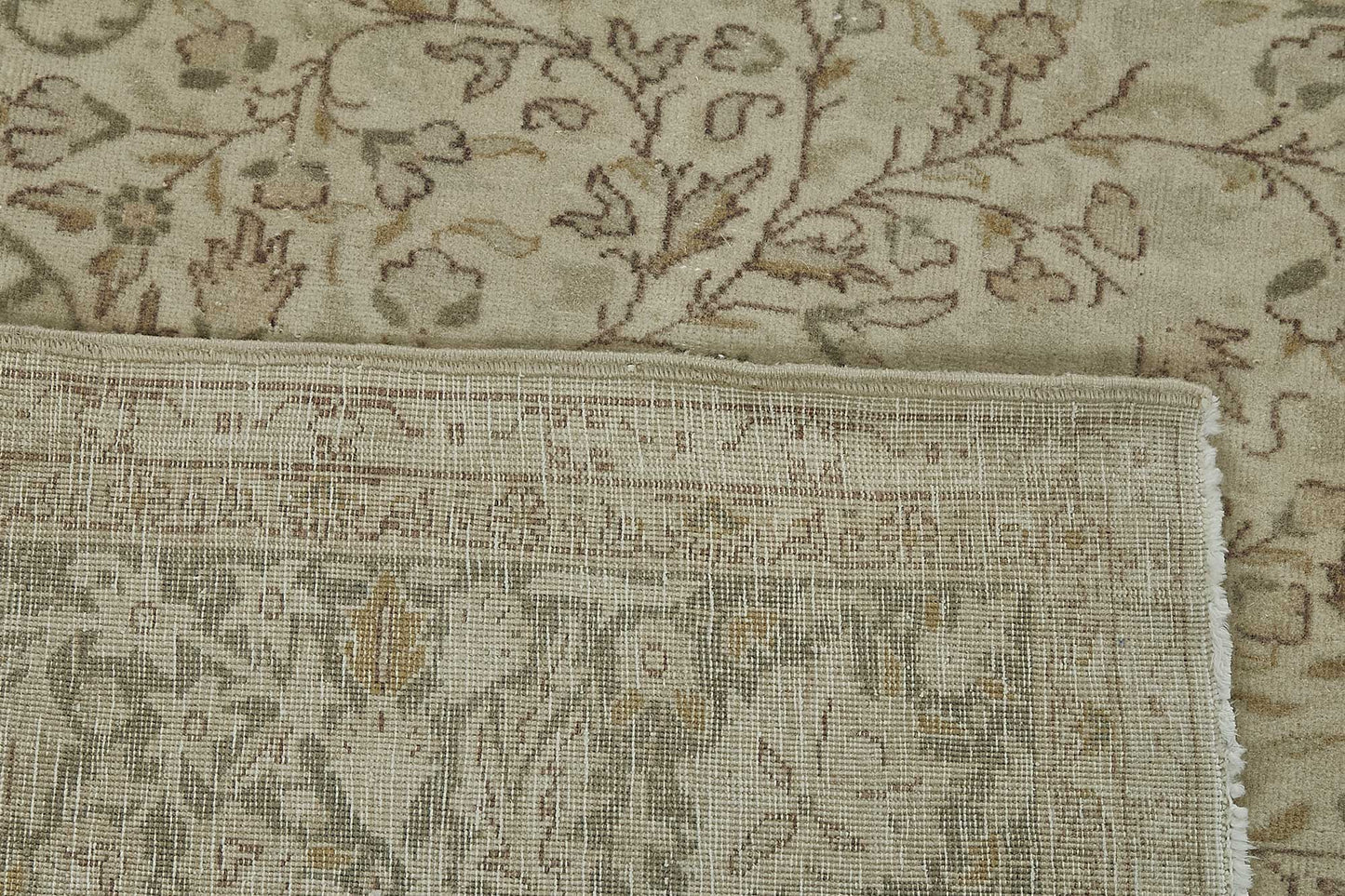 7x10 Beige Vintage Large Area Rug - 50177