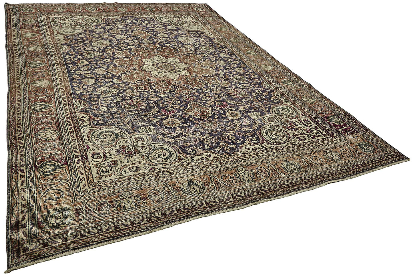 8x11 Beige Vintage Large Area Rug - 50179