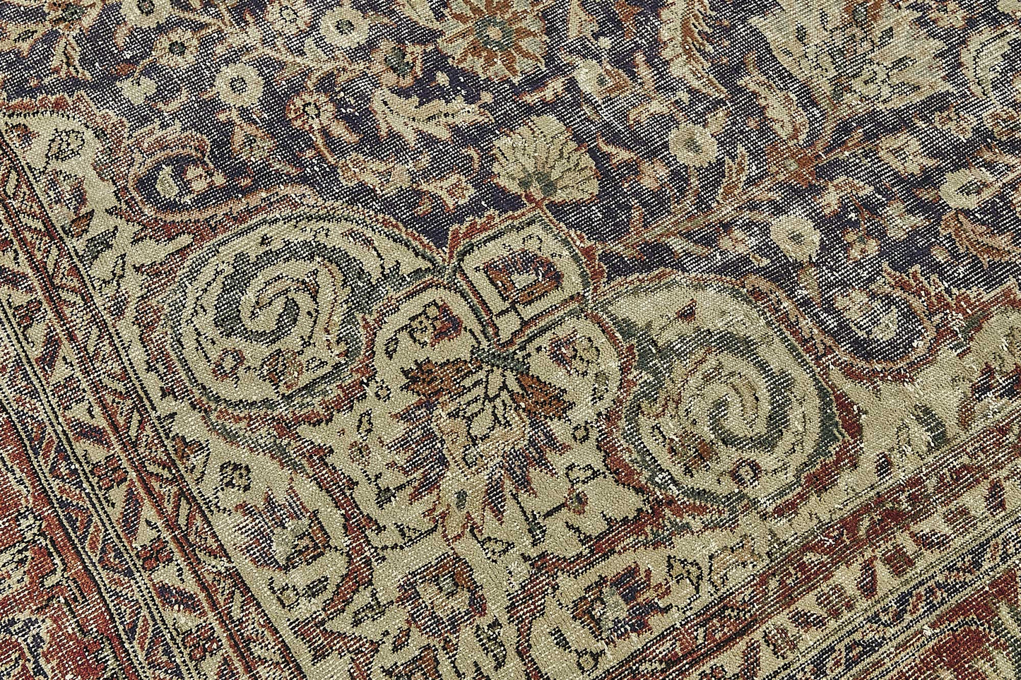 8x11 Beige Vintage Large Area Rug - 50179