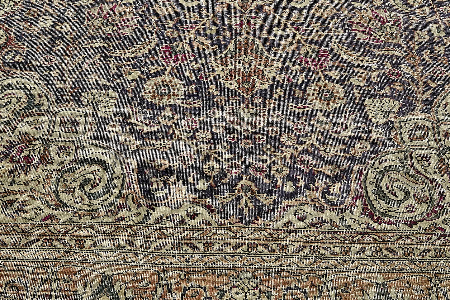 8x11 Beige Vintage Large Area Rug - 50179