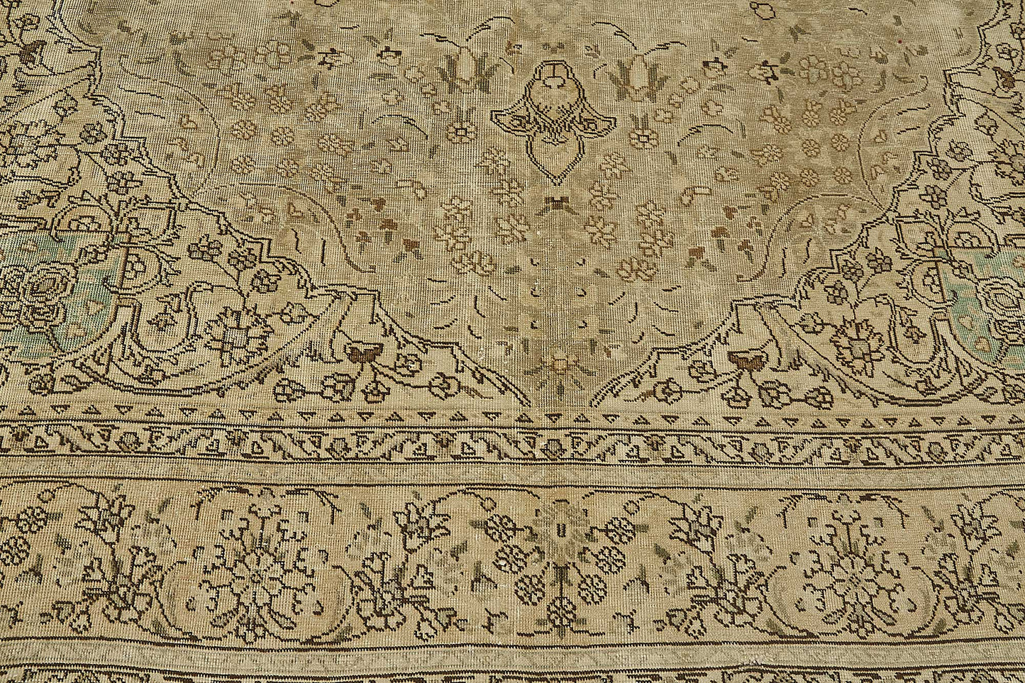 8x11 Beige Vintage Large Area Rug - 50192