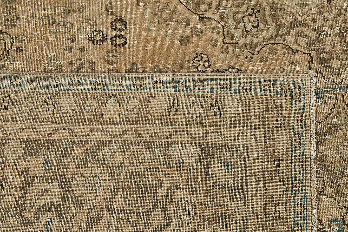 10x12 Beige Vintage Large Area Rug - 50234