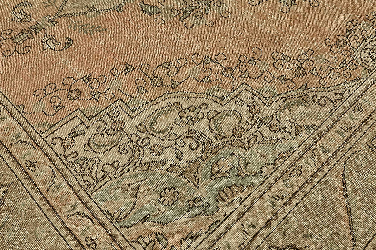 10x12 Beige Vintage Large Area Rug - 50235