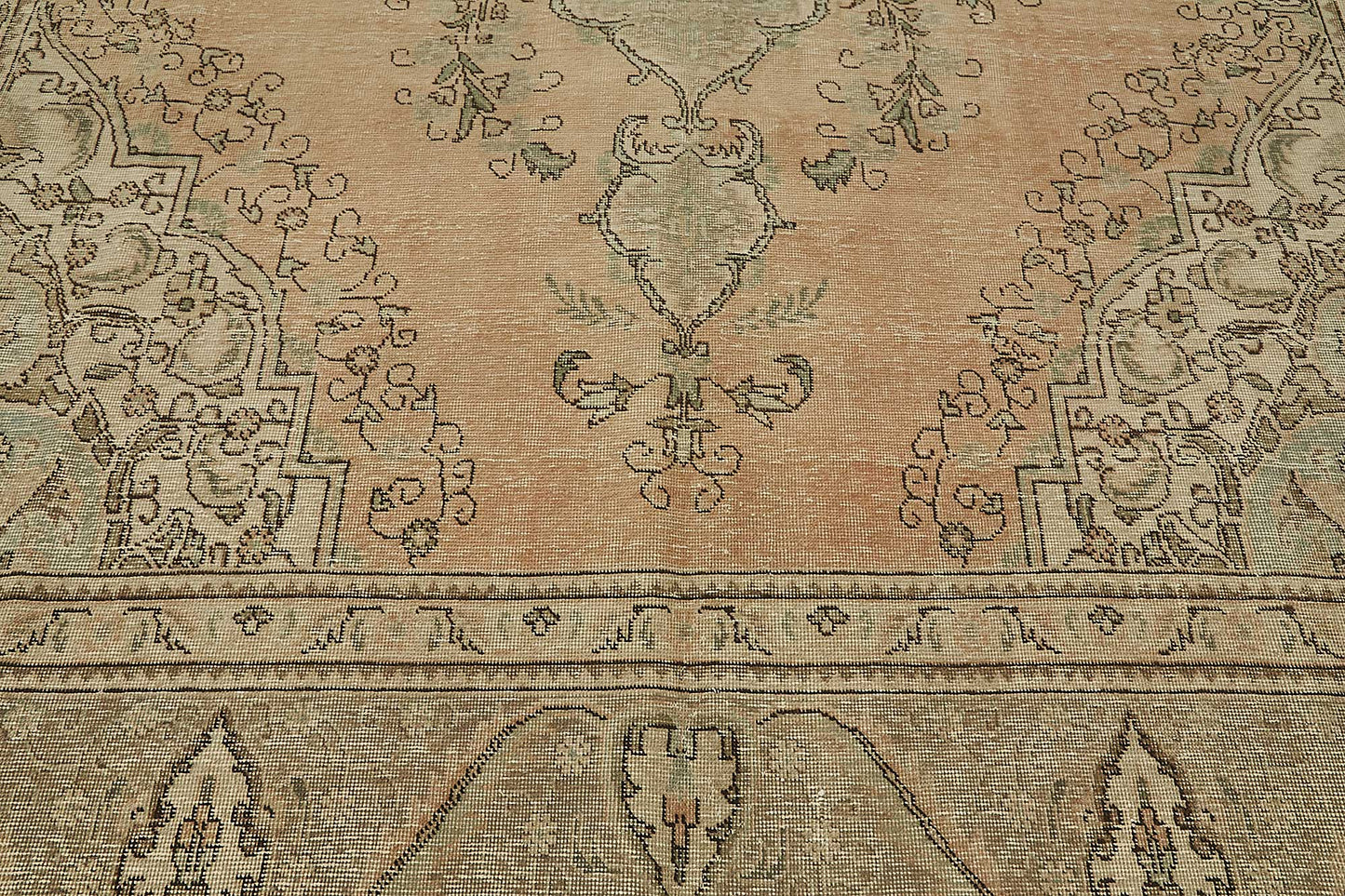 10x12 Beige Vintage Large Area Rug - 50235