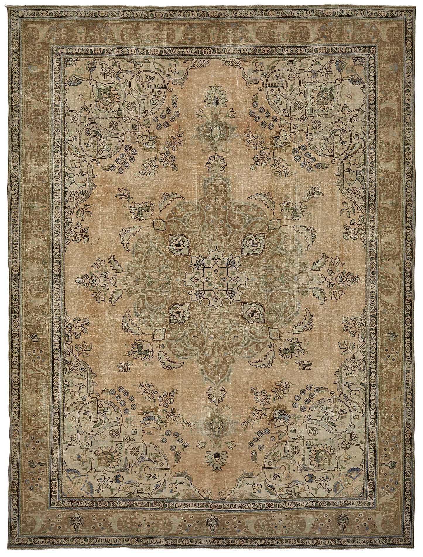 9x12 Beige Vintage Large Area Rug - 50236