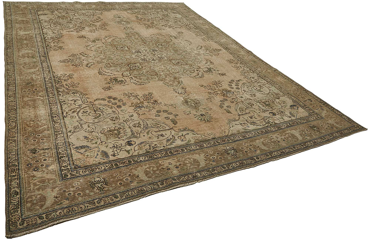 9x12 Beige Vintage Large Area Rug - 50236