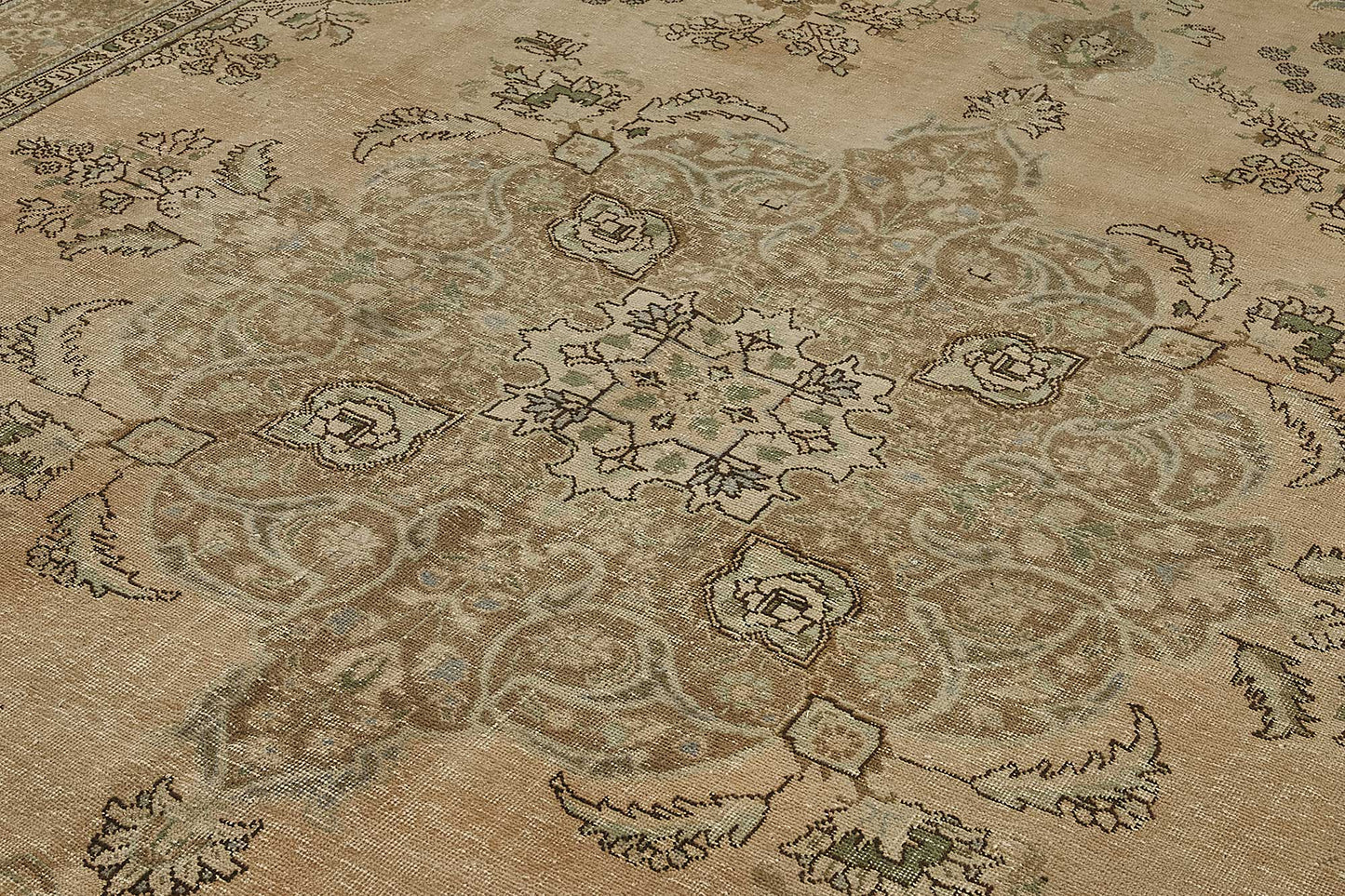 9x12 Beige Vintage Large Area Rug - 50236