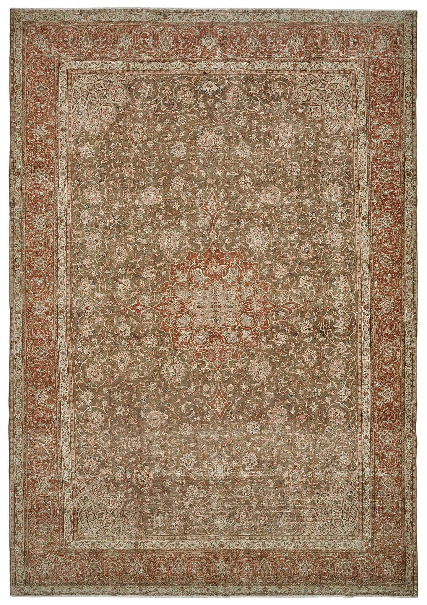 8x12 Beige Vintage Large Area Rug - 50240