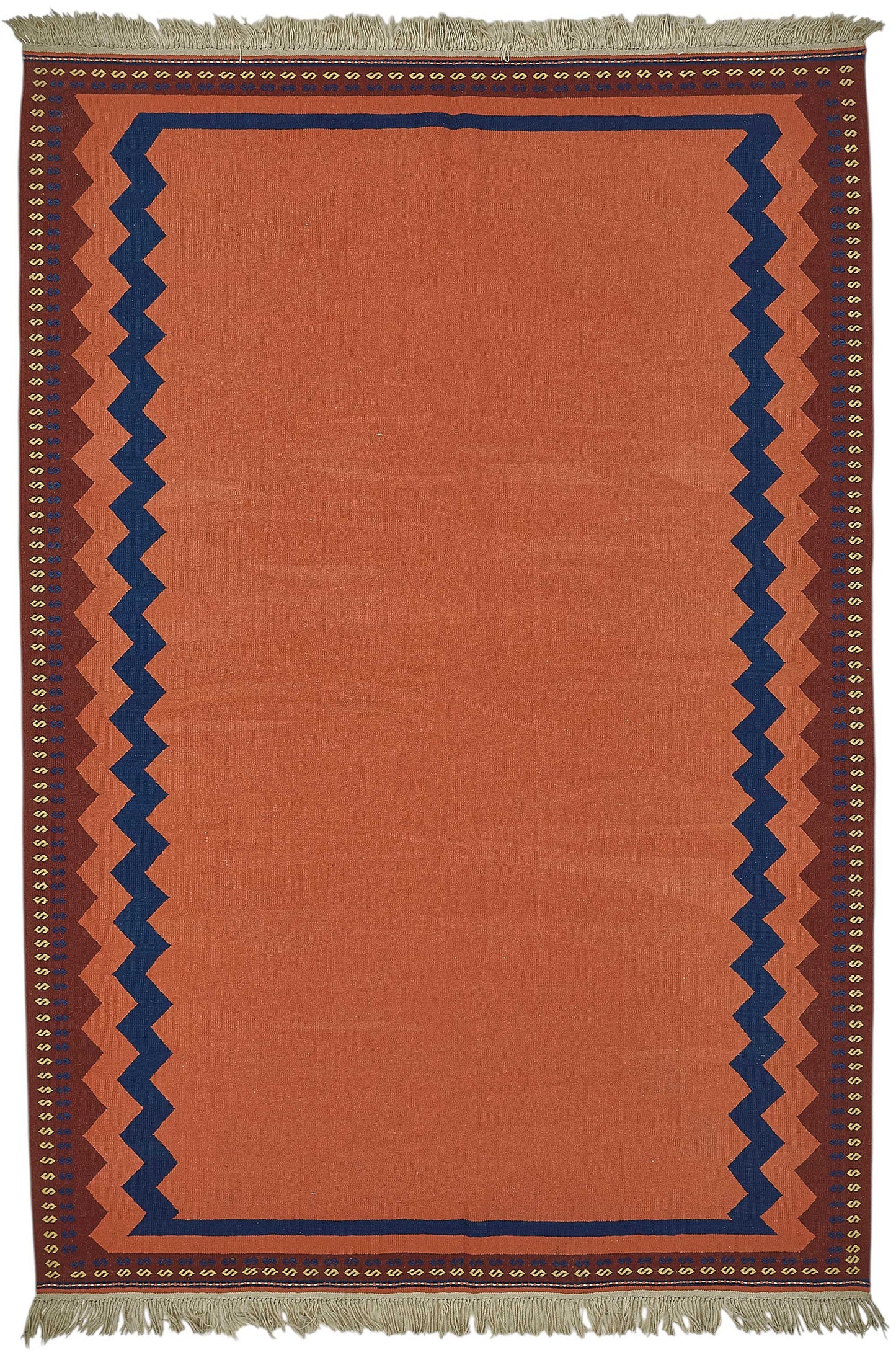 7x10 Handwoven Turkish Wool Kilim Rug - 50332