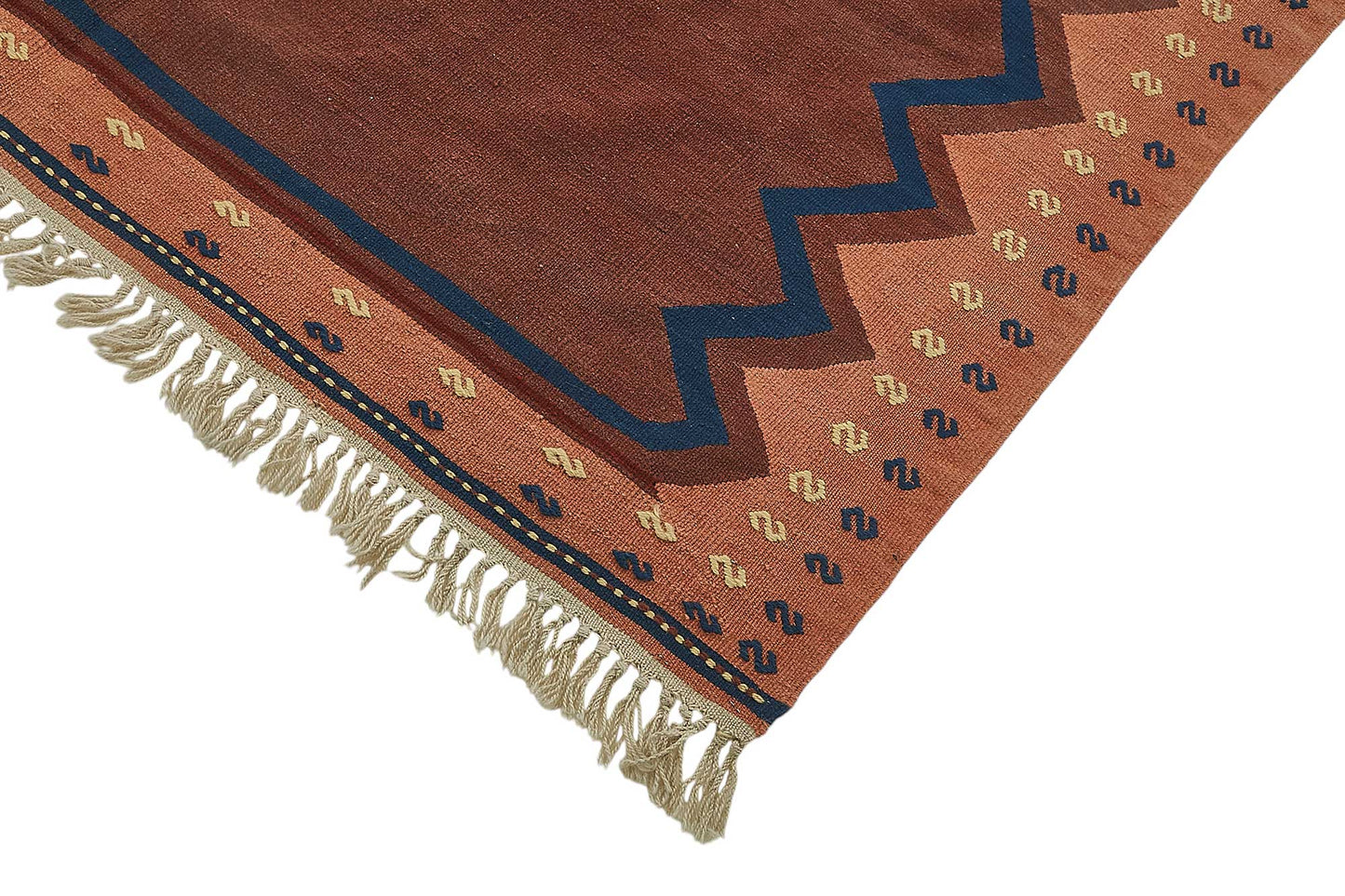 5x8 Handwoven Turkish Wool Kilim Rug - 50333