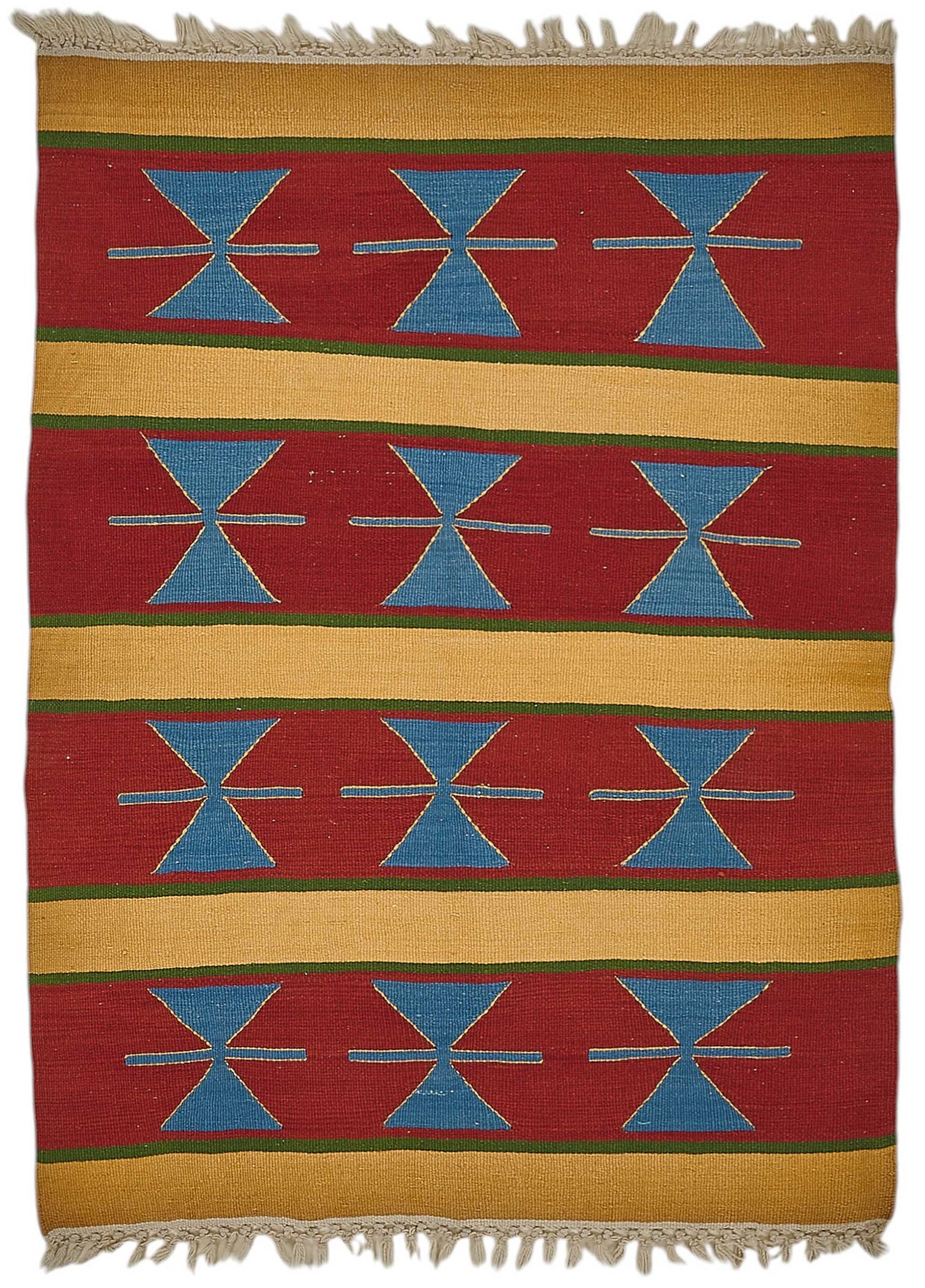 3x5 Handwoven Turkish Wool Kilim Rug - 50336