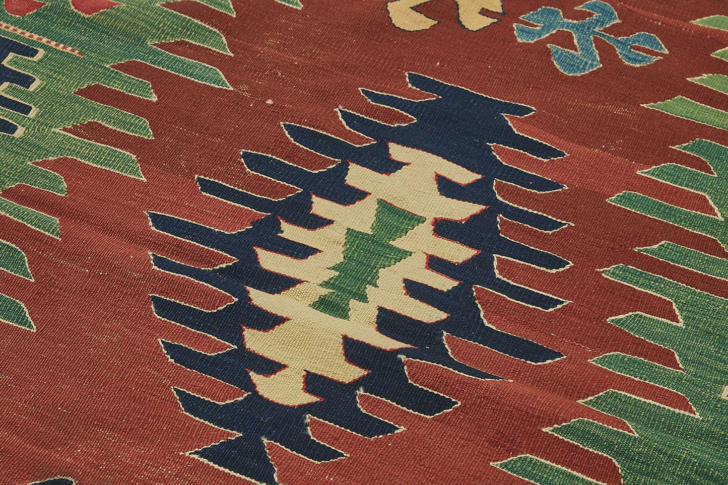 4x6 Handwoven Turkish Wool Kilim Rug - 50366